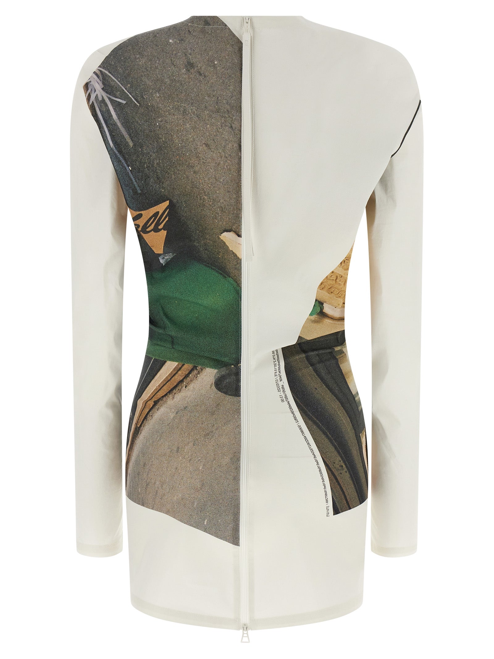 White Polyamide Cardigan