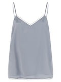 Blue Viscose Tank Tops