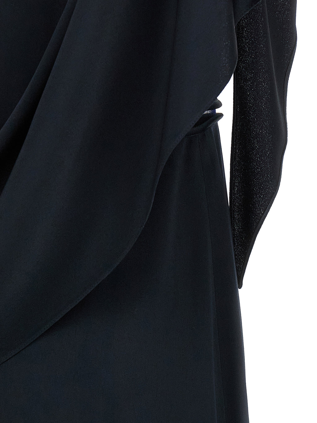 Blue Viscose Midi Dress