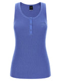 Blue Cotton Tank Tops