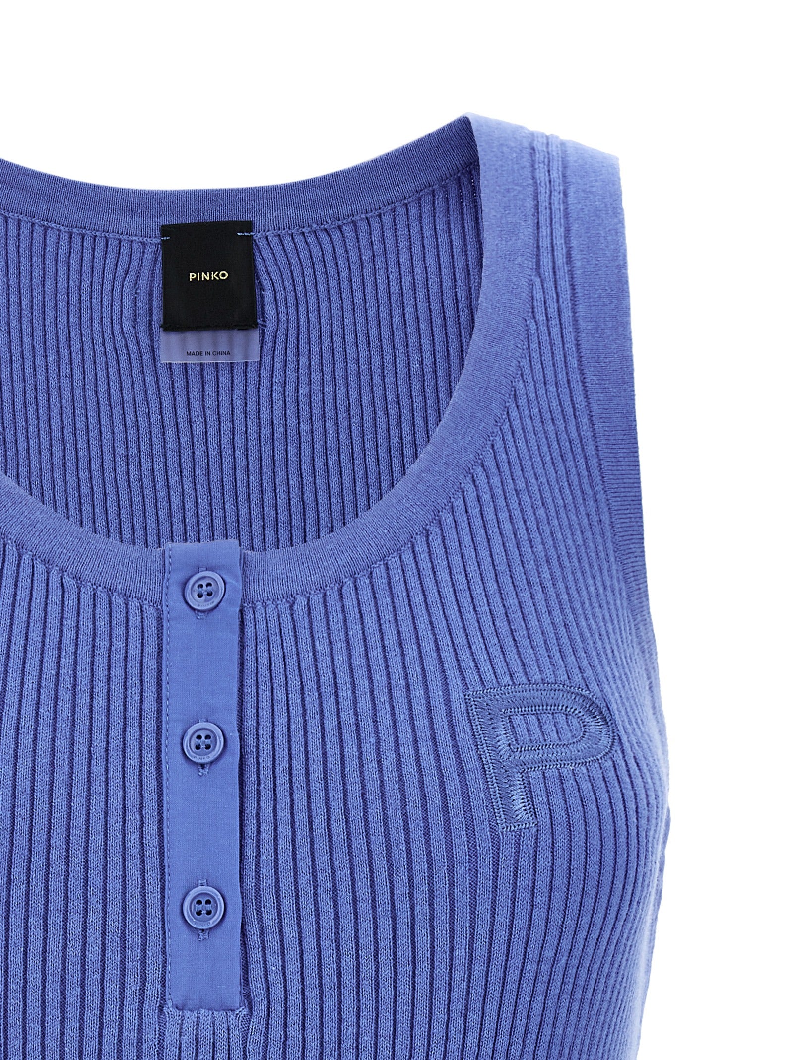 Blue Cotton Tank Tops