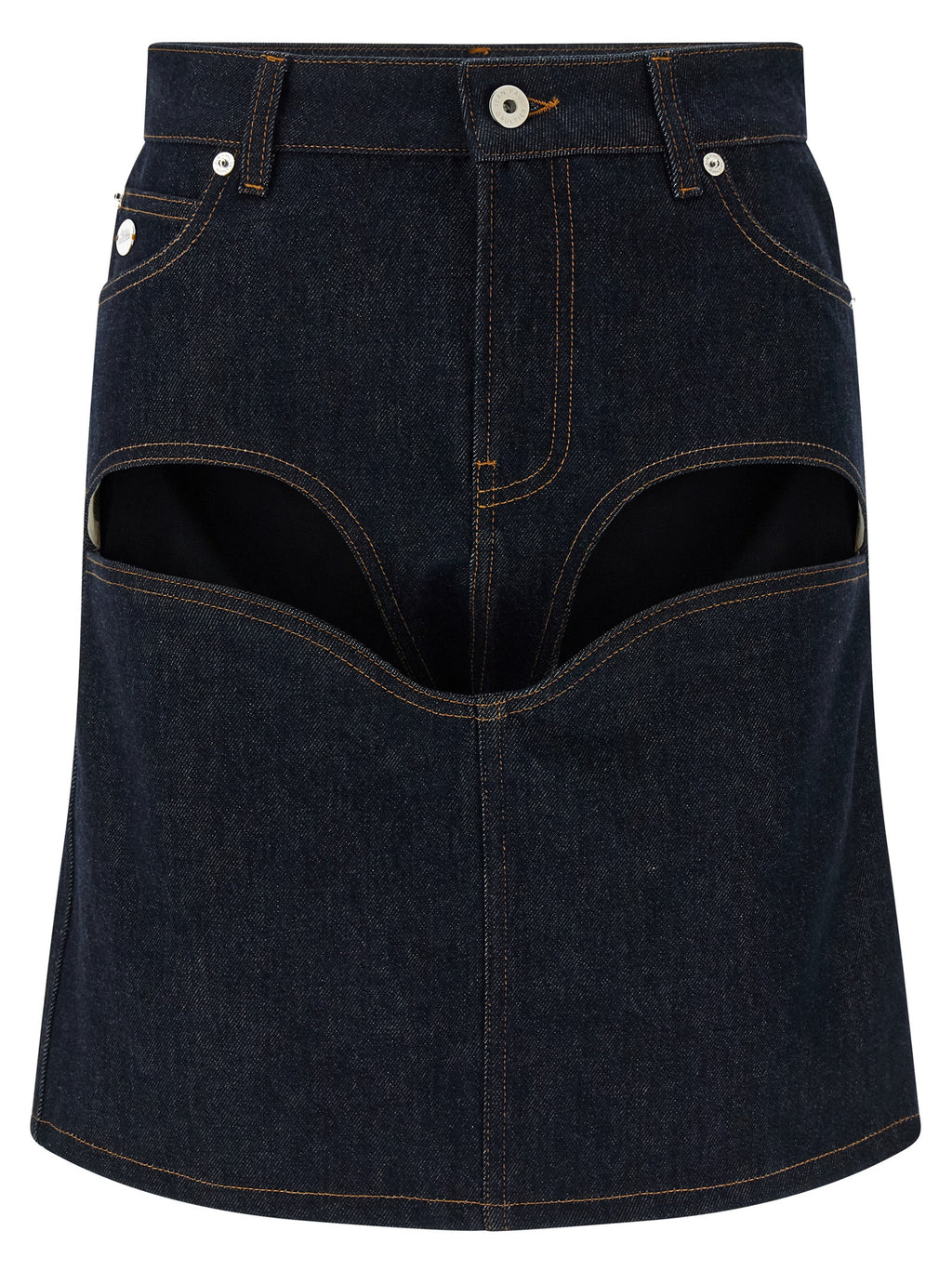 Blue Cotton Long Skirt