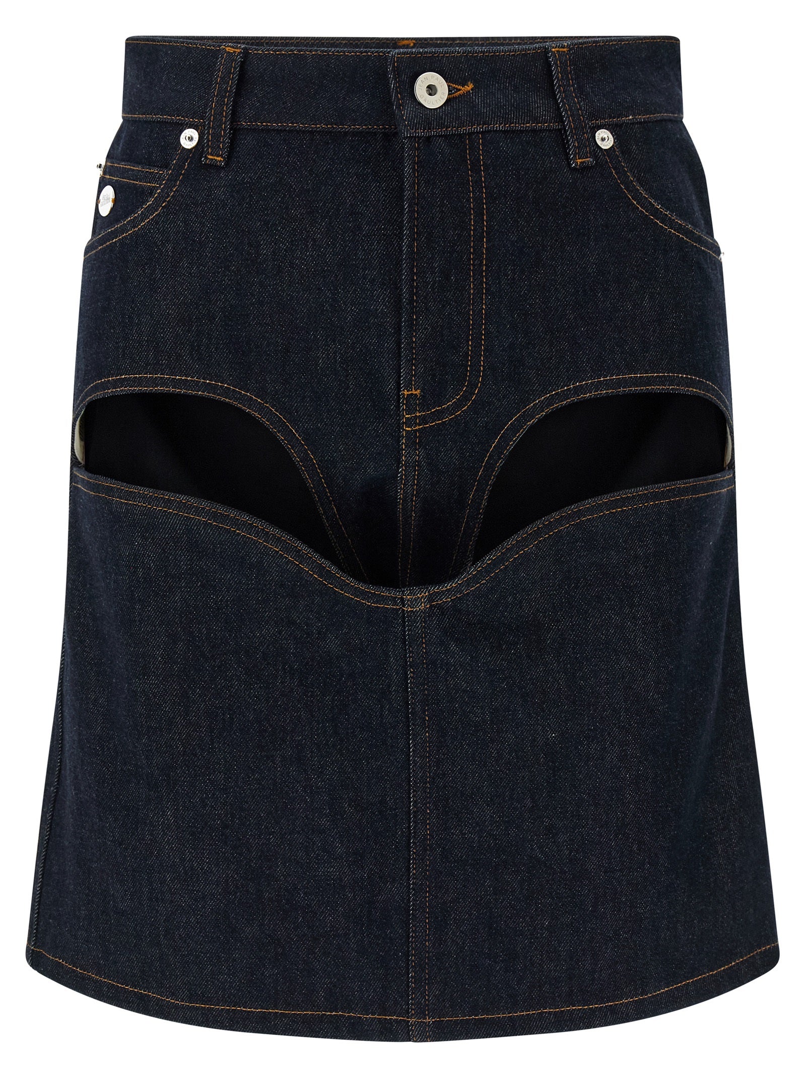 Blue Cotton Long Skirt