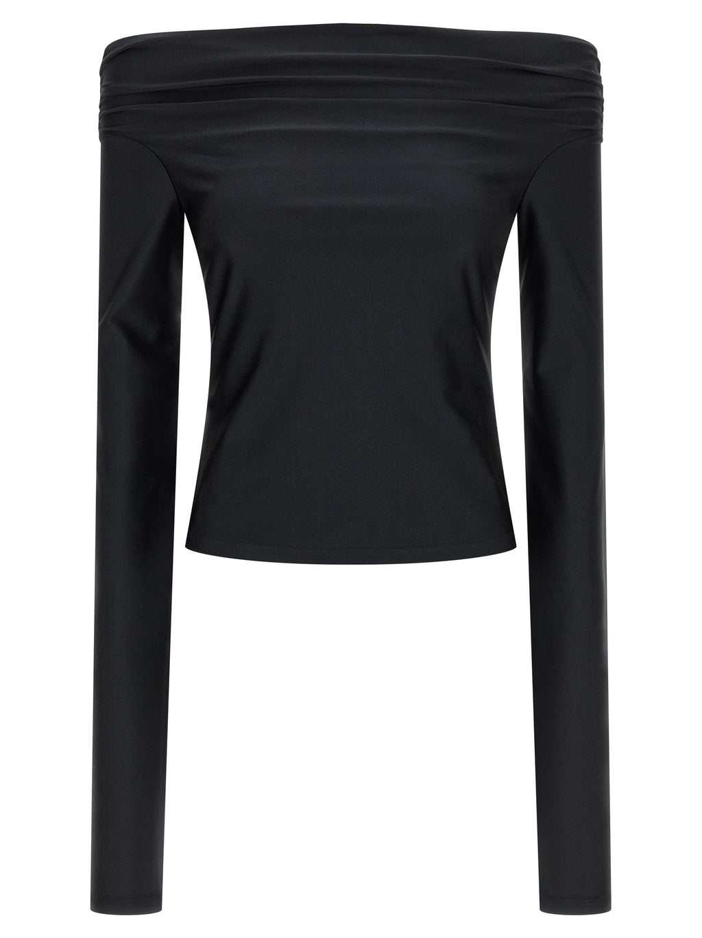 Black Polyamide Tank Tops