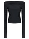 Black Polyamide Tank Tops