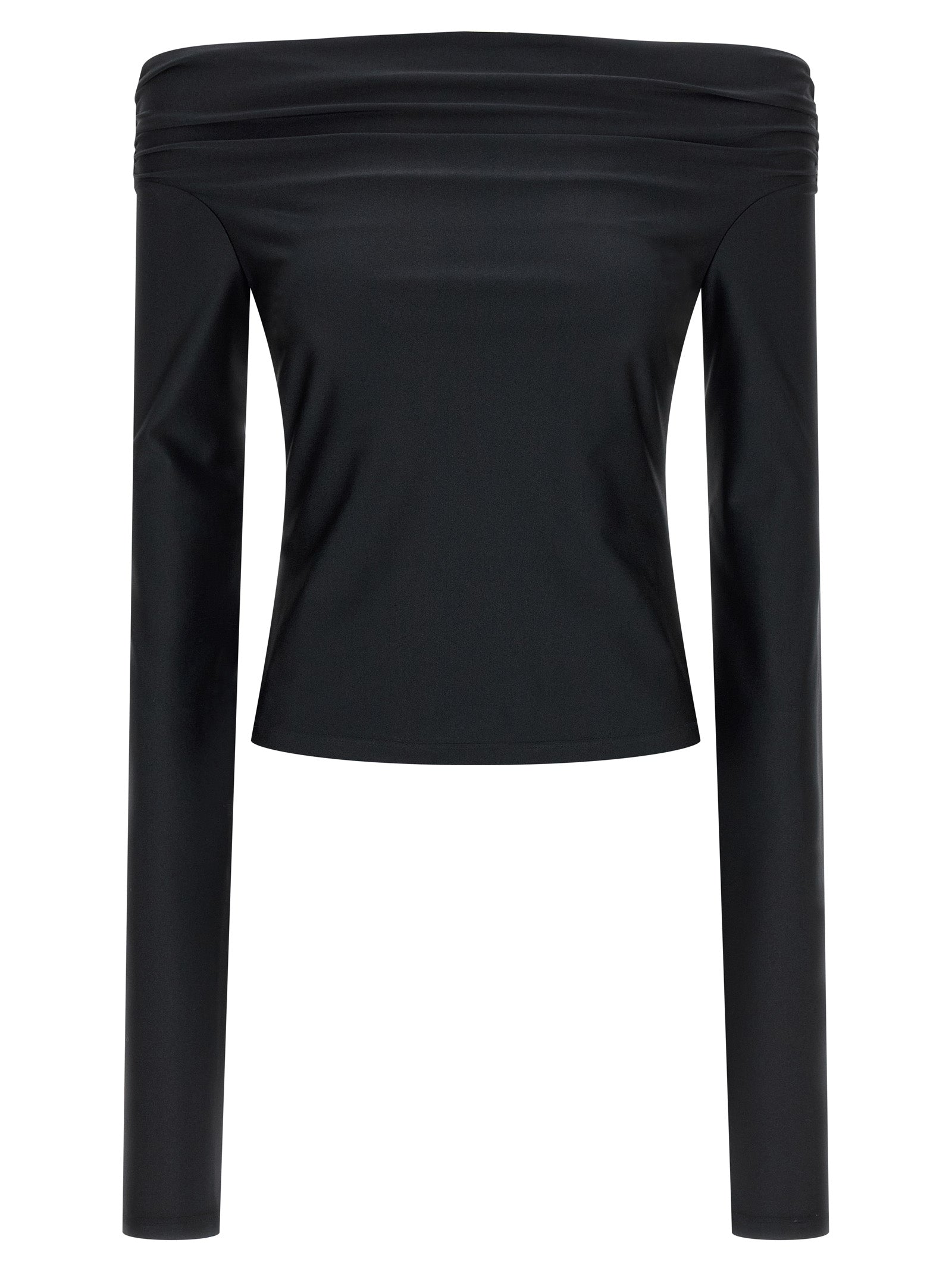 Black Polyamide Tank Tops