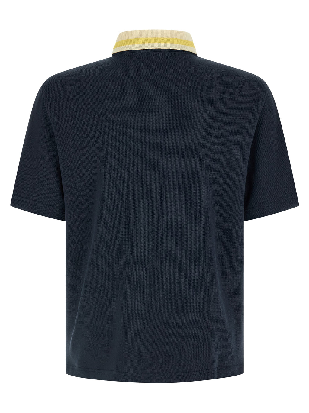 Blue Cotton Polo Shirt