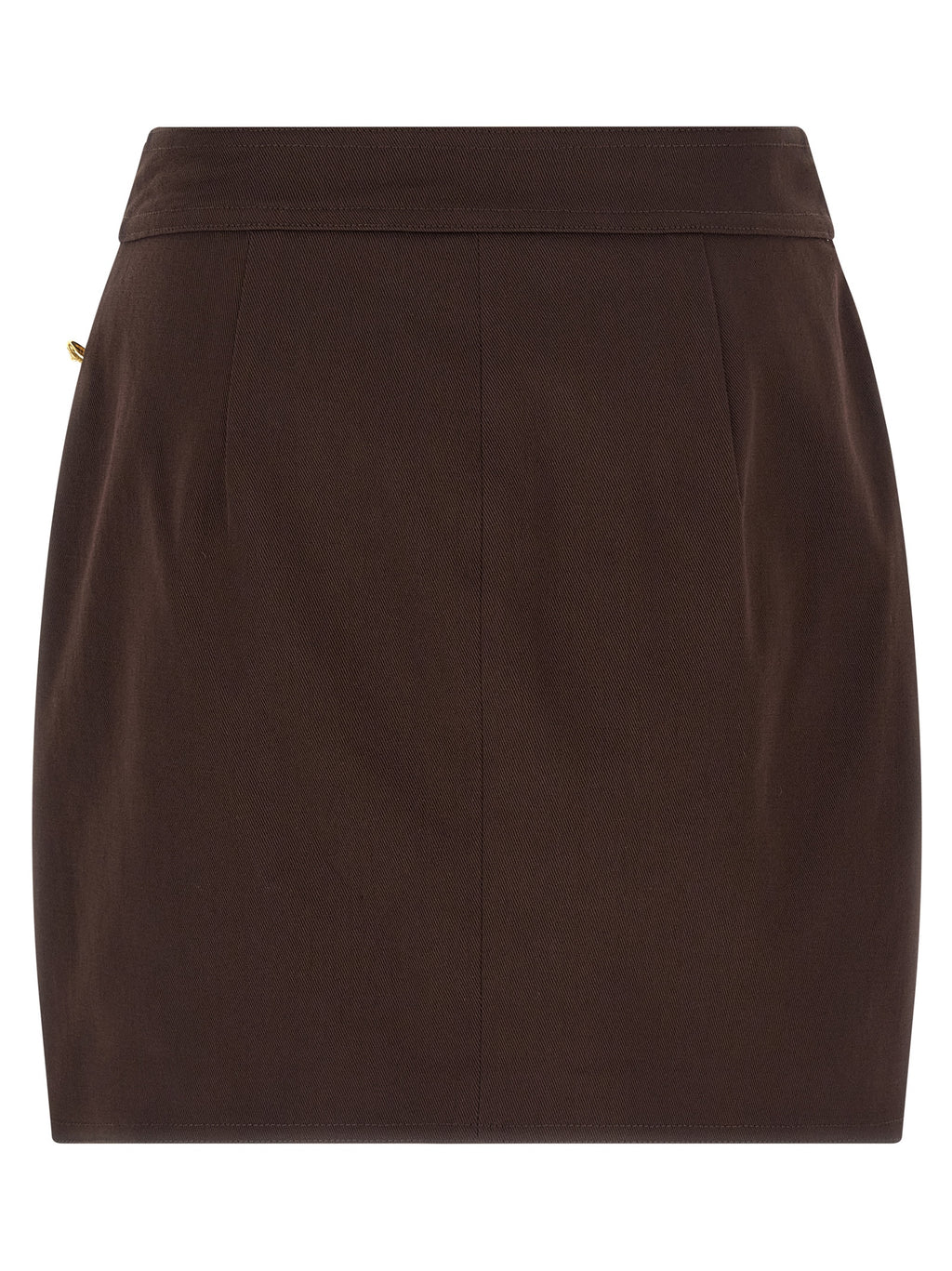 Brown Cotton Long Skirt