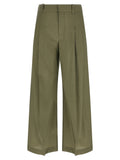 Bicolor Cotton Casual Pants