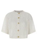 White Linen Cardigan