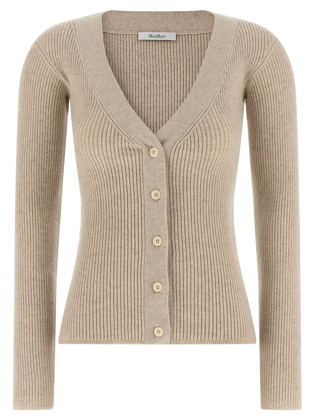 Beige Wool Cardigan