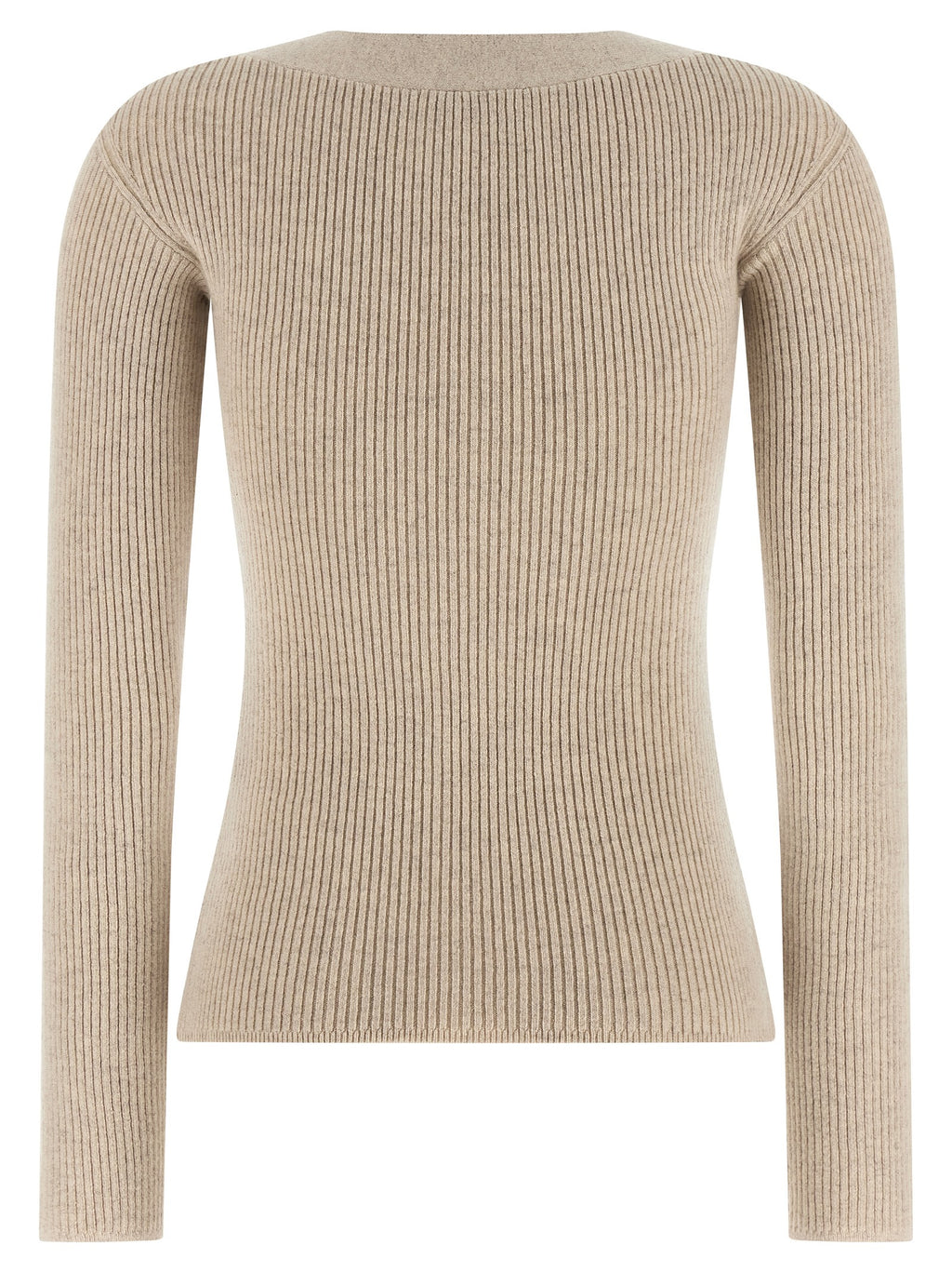 Beige Wool Cardigan