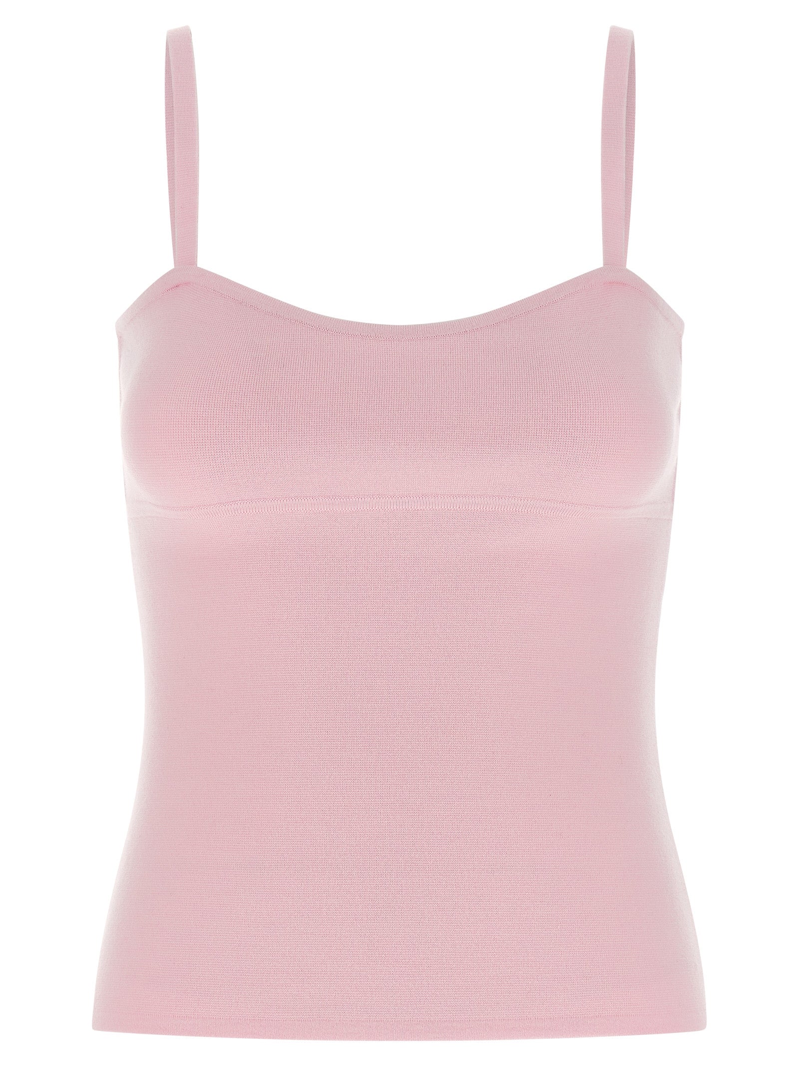 Multicolor Virgin Wool Sleeveles T-Shirt