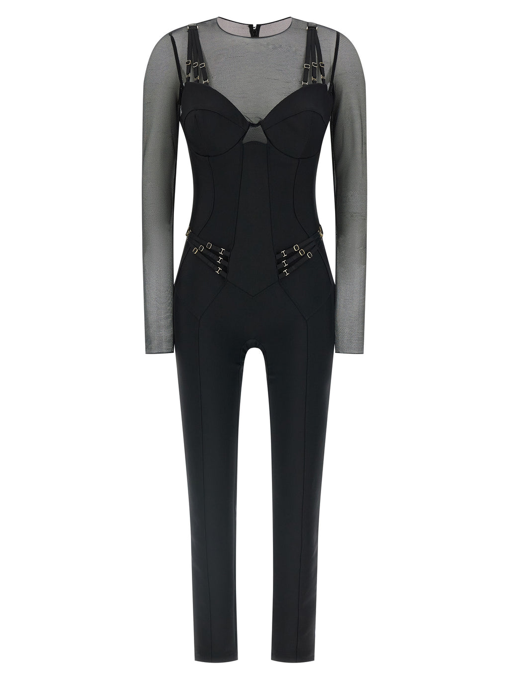 Black Polyamide Jumpsuit