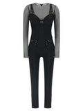 Black Polyamide Jumpsuit