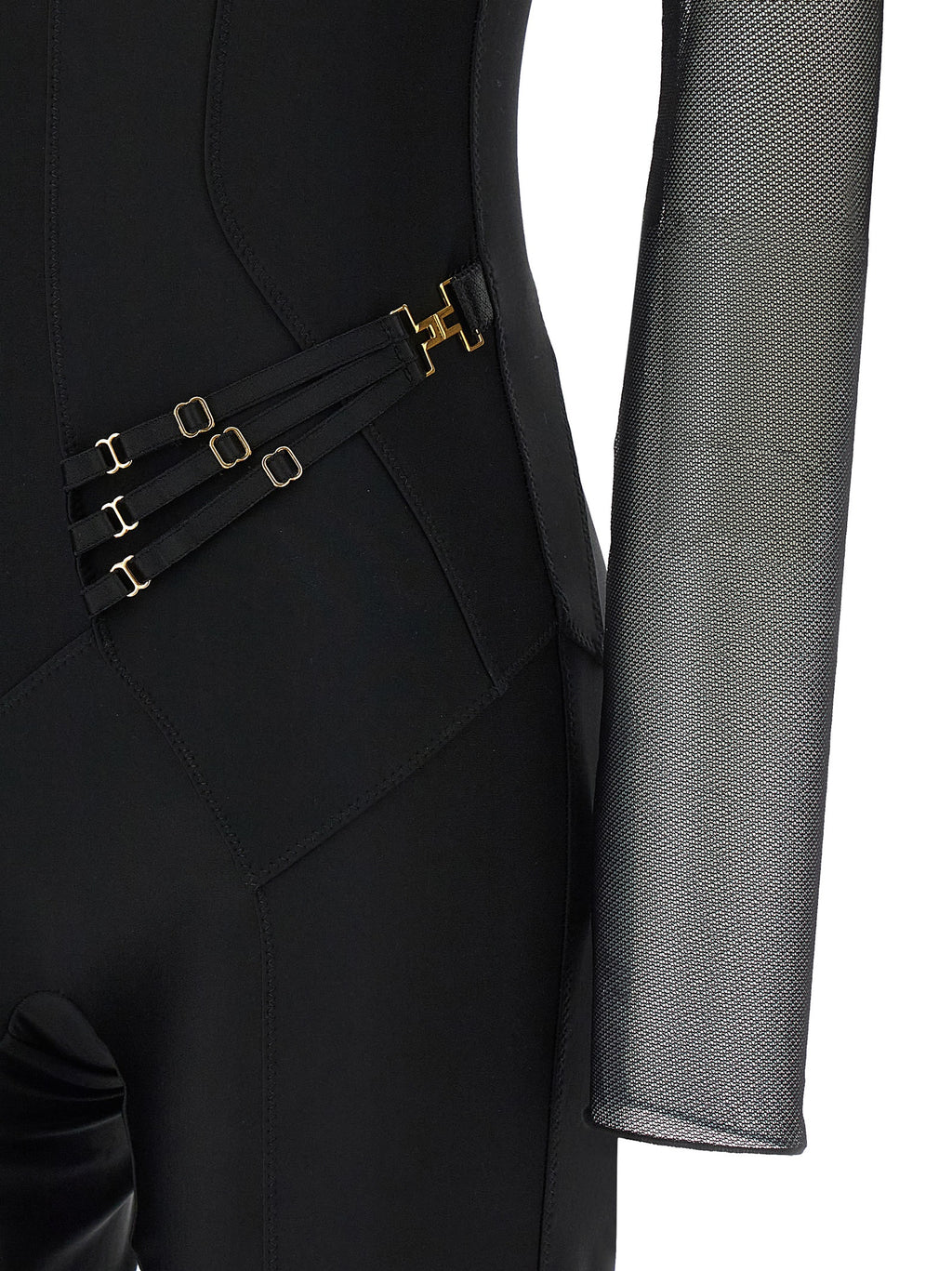 Black Polyamide Jumpsuit