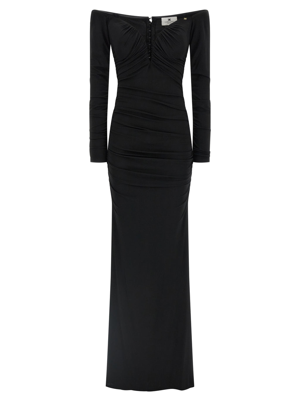 Black Viscose Long Dress