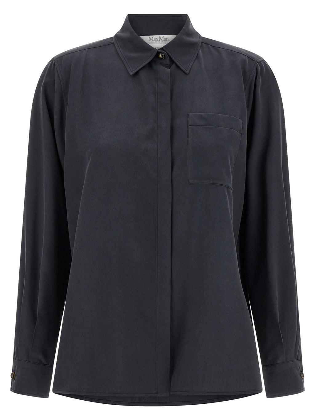 Gray Silk Blouse