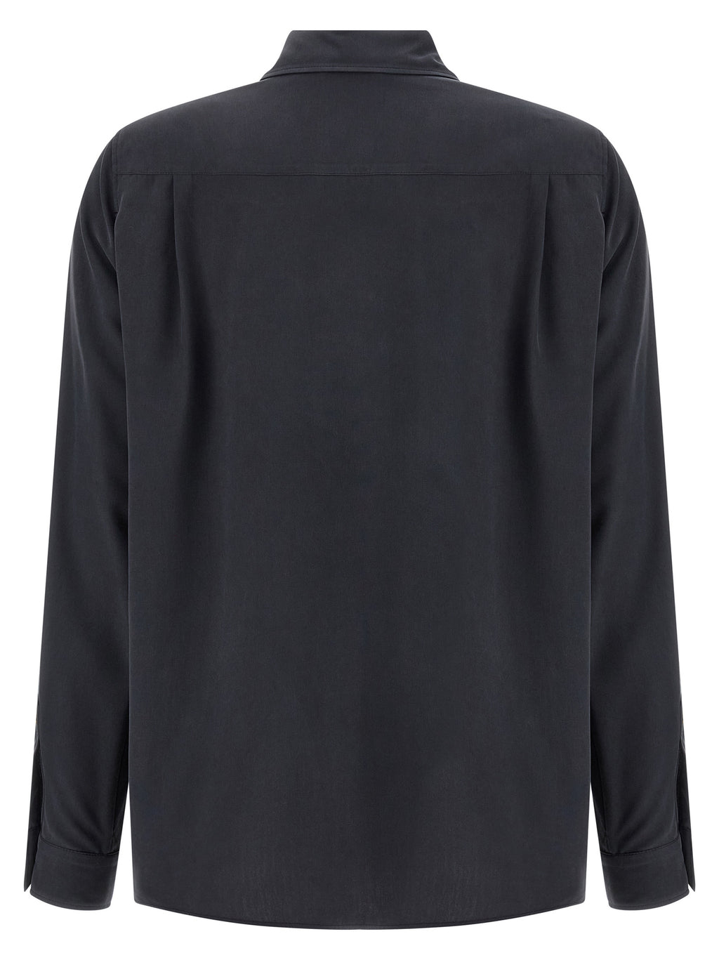 Gray Silk Blouse
