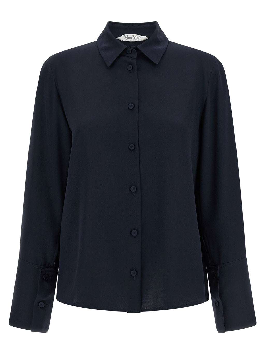 Blue Silk Blouse