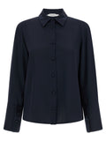 Blue Silk Blouse