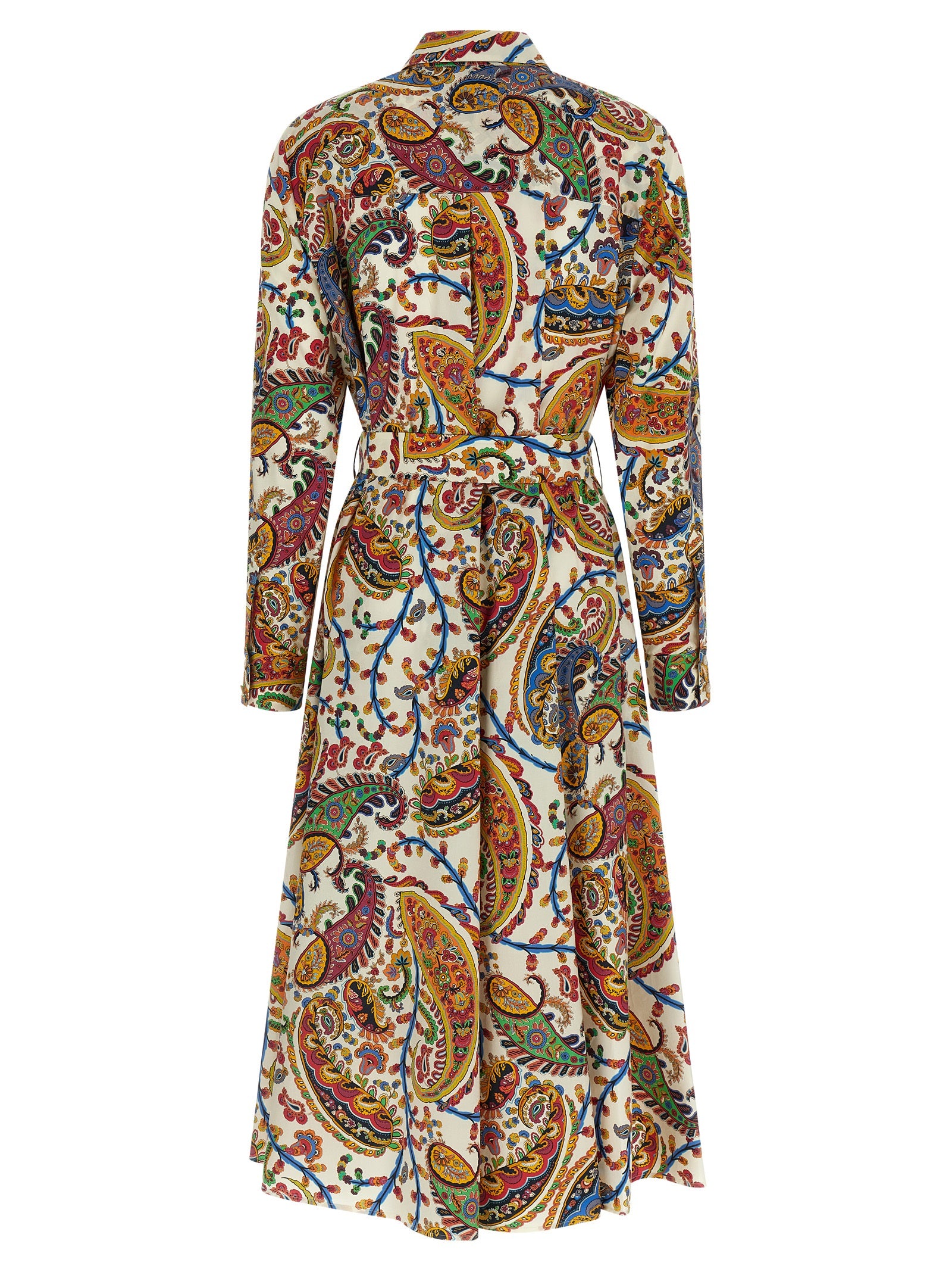 Multicolor Cotton Midi Dress
