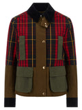 Multicolor Cotton Full-Length Jacket