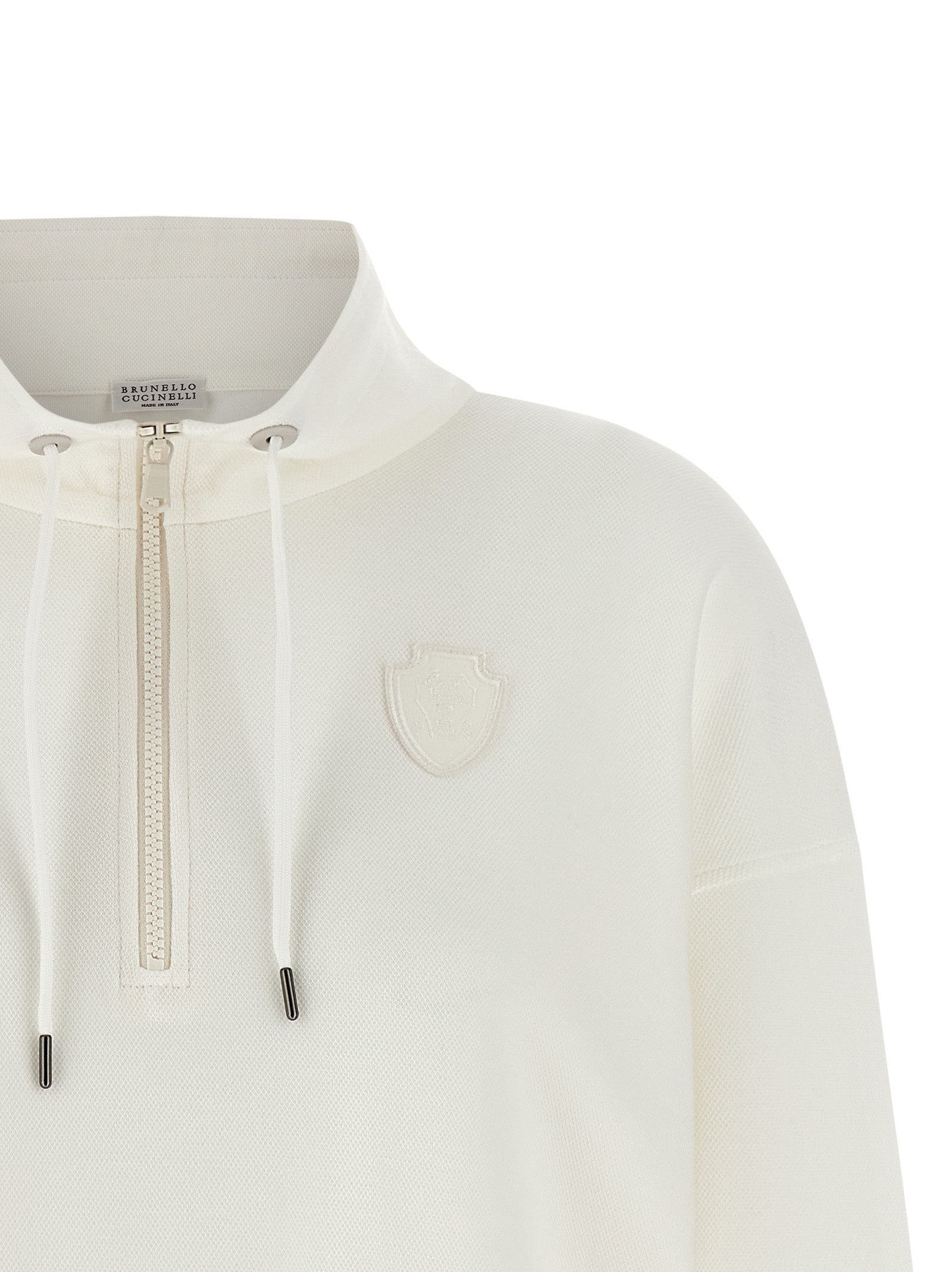 White Cotton Sweatshirt