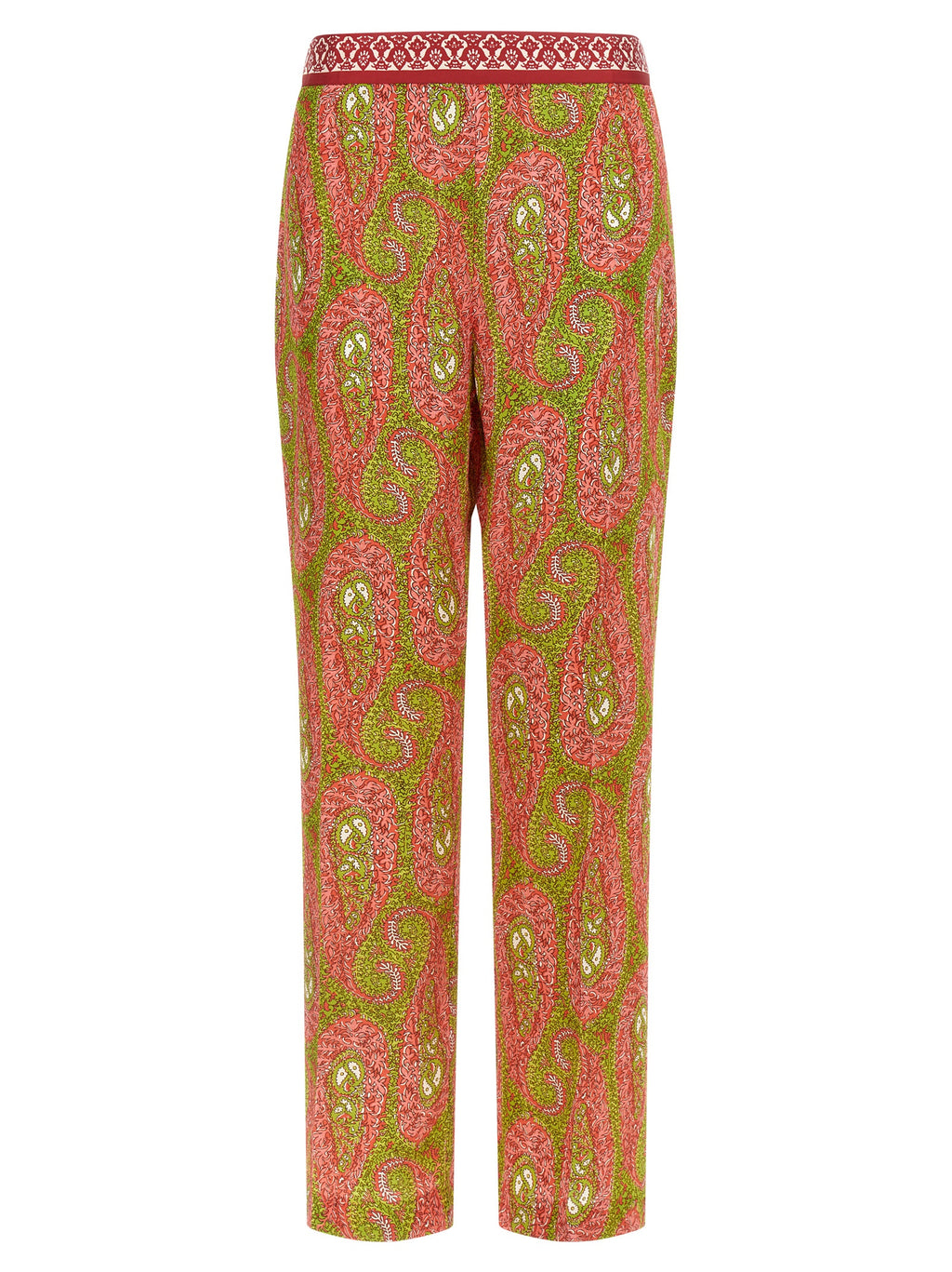 Multicolor Polyester Pants