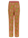 Multicolor Polyester Pants