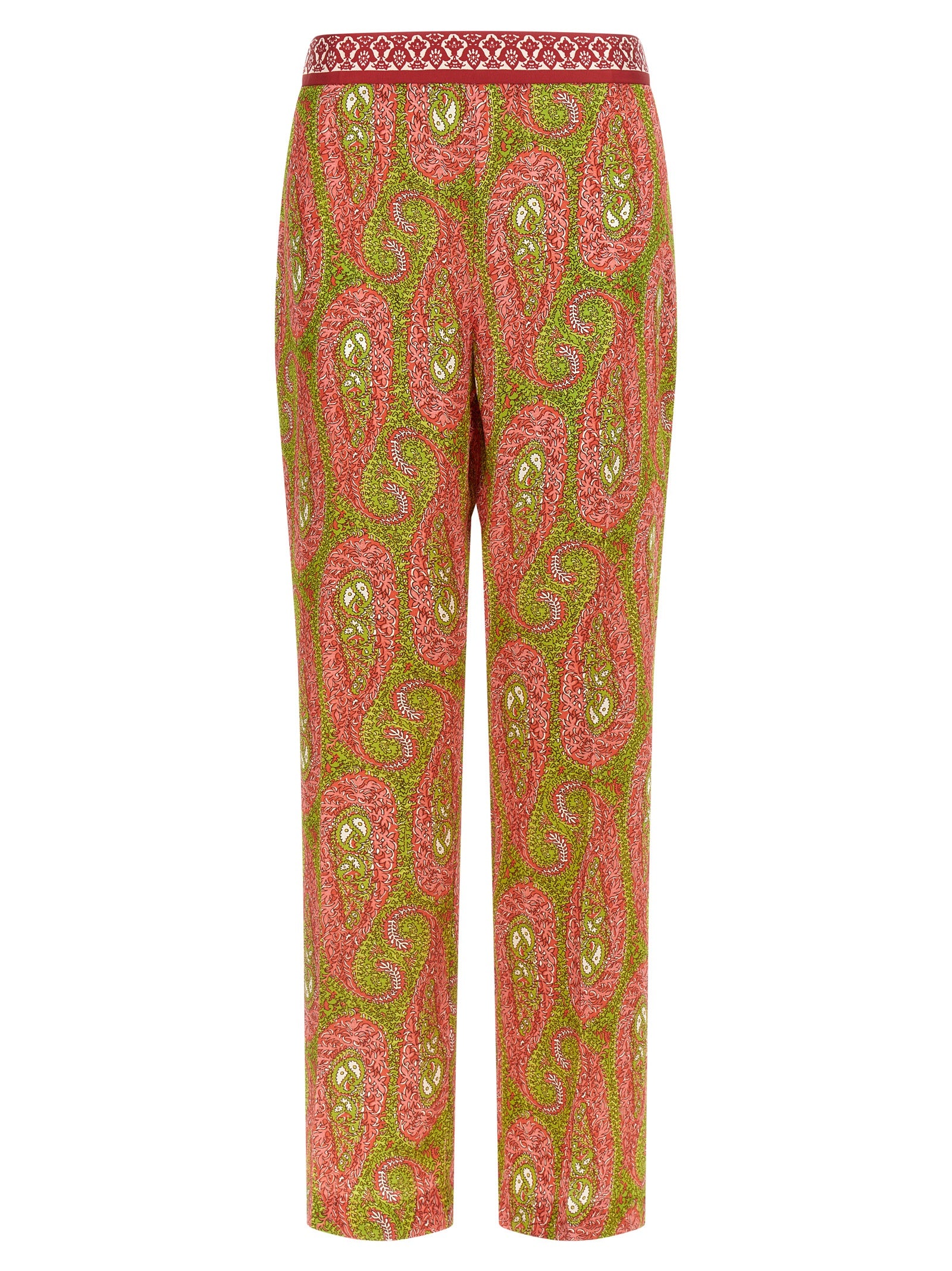 Multicolor Polyester Pants