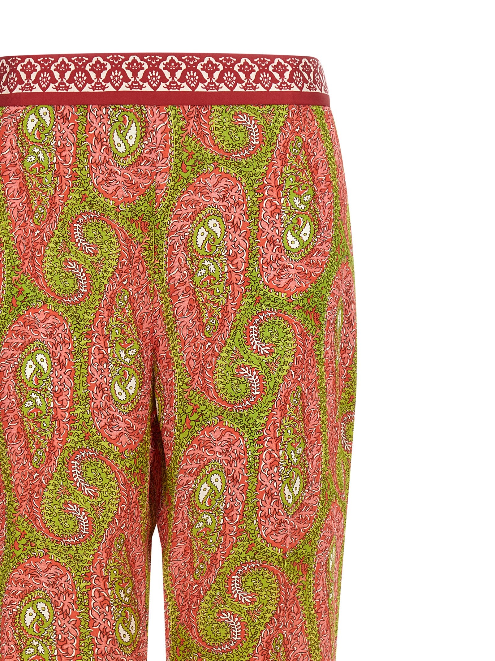 Multicolor Polyester Pants