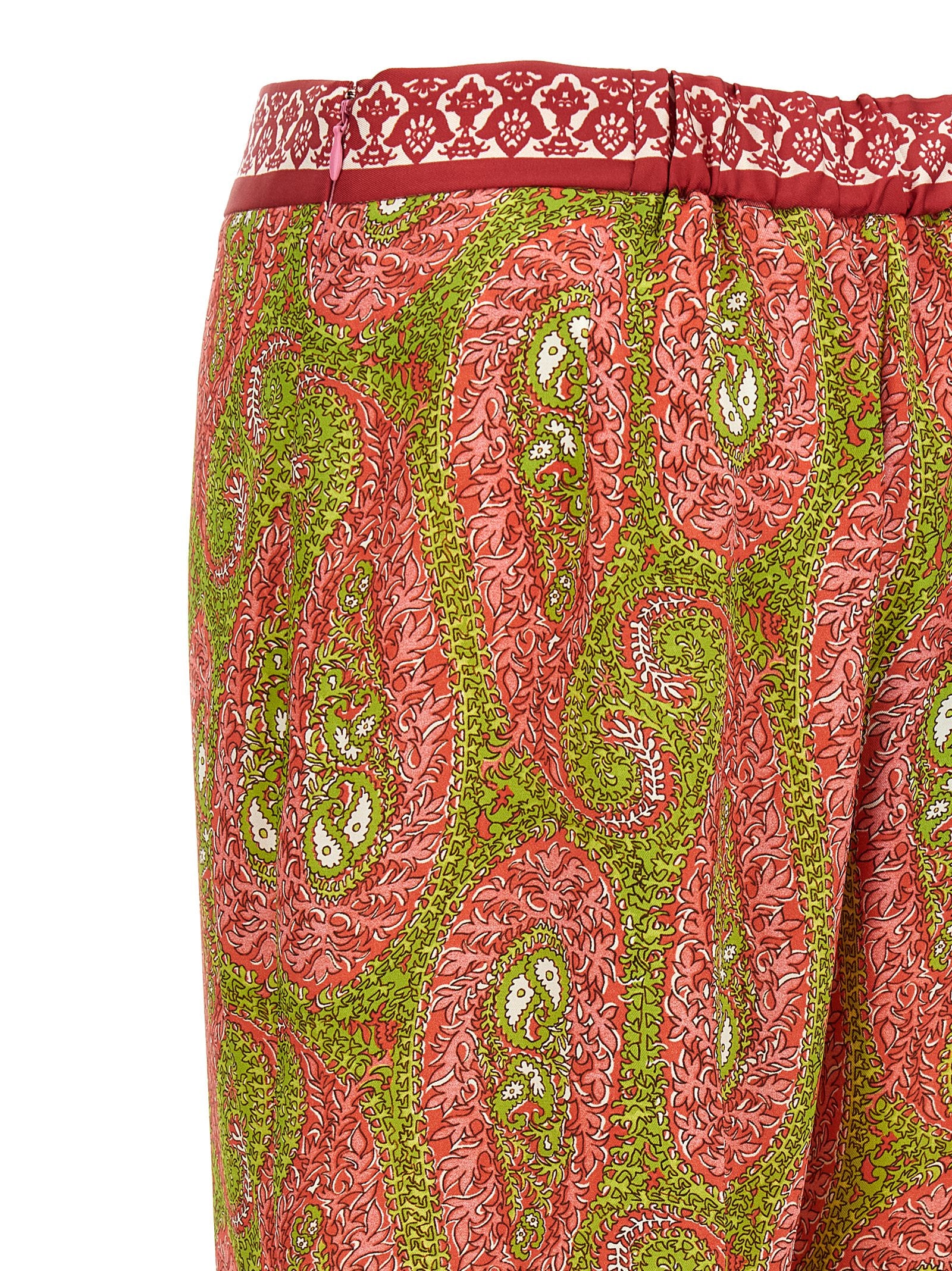 Multicolor Polyester Pants