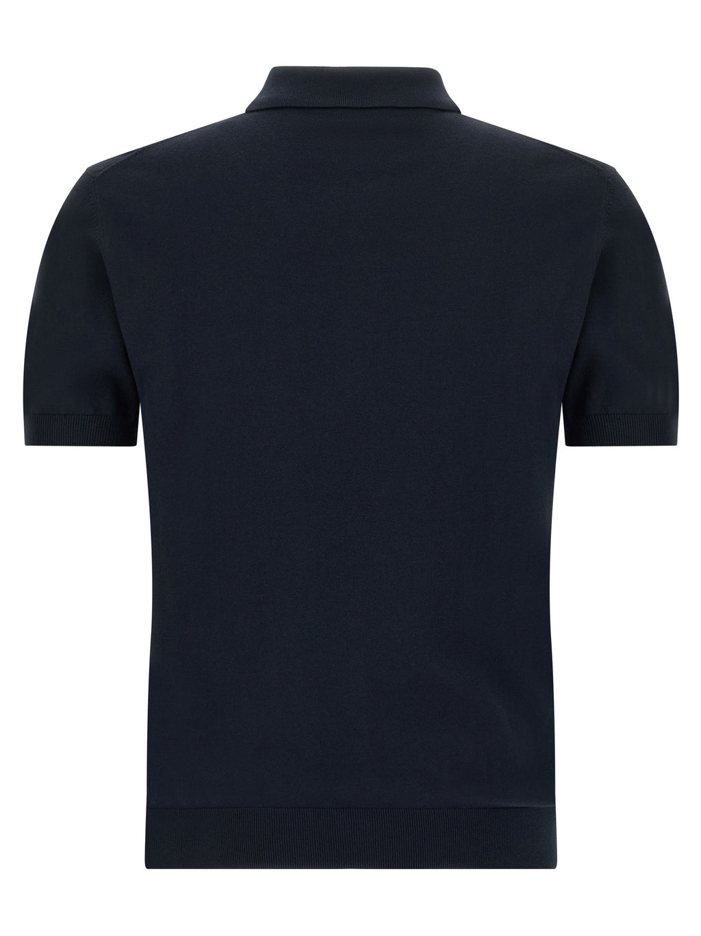 Blue Cotton Polo Shirt
