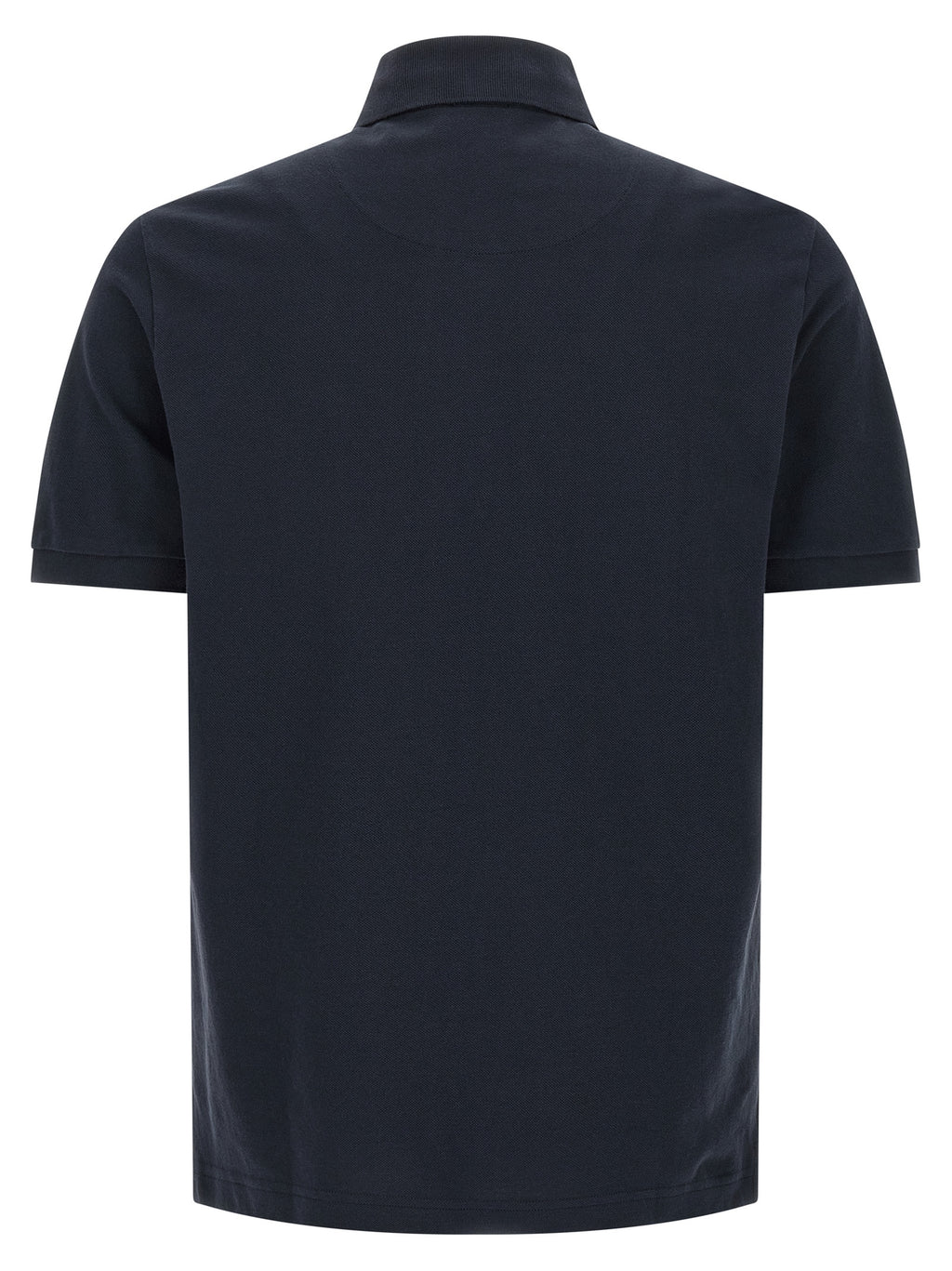 Blue Cotton Polo Shirt