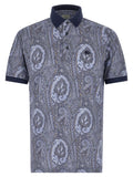 Blue Cotton Polo Shirt