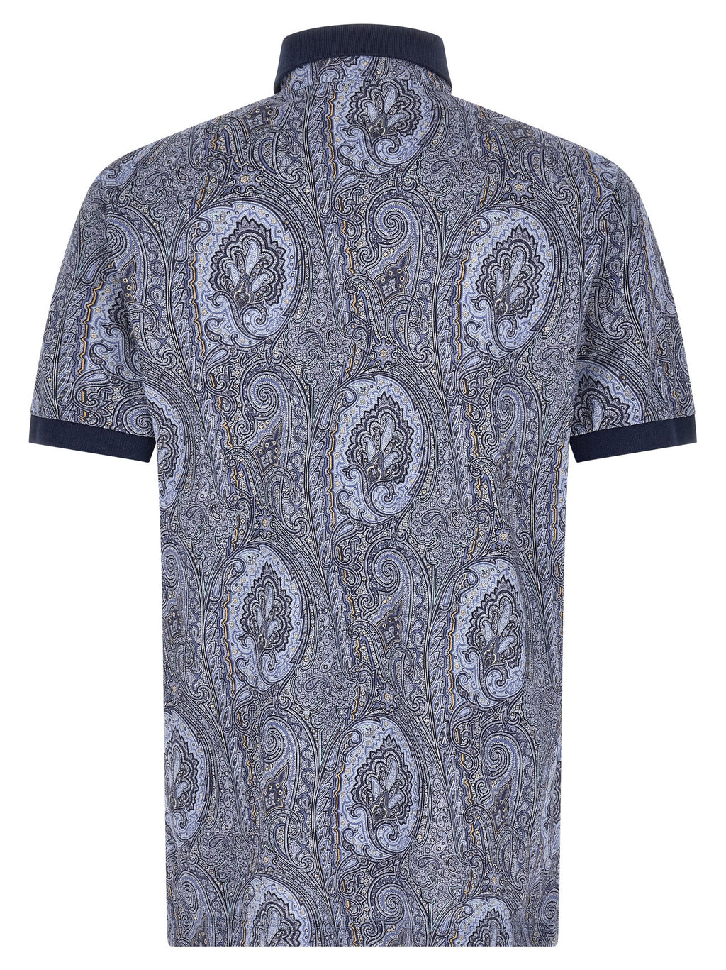 Blue Cotton Polo Shirt
