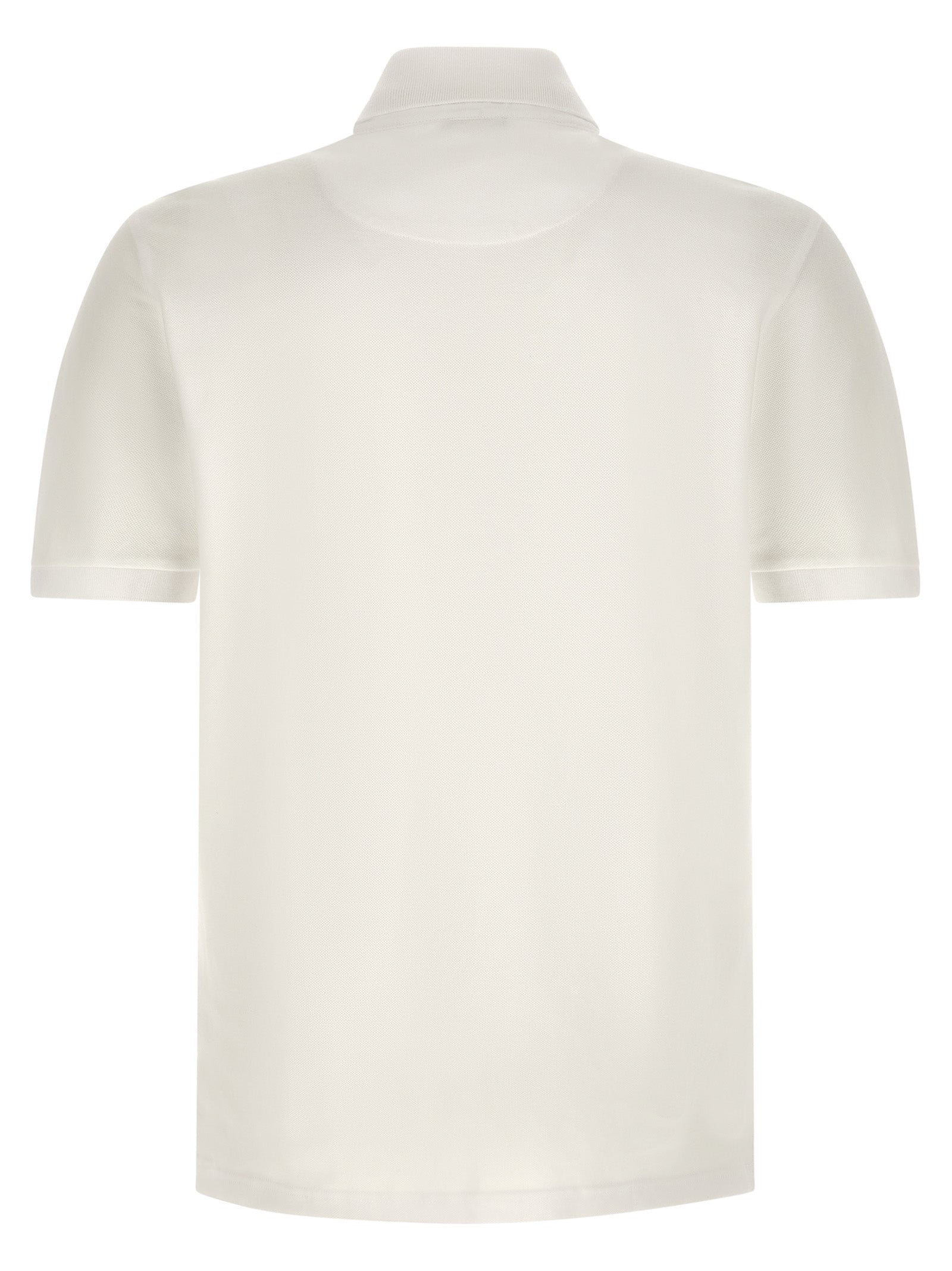 White Cotton Polo Shirt