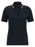 Blue Cotton Polo Shirt