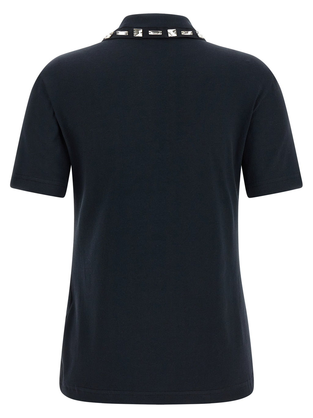 Blue Cotton Polo Shirt