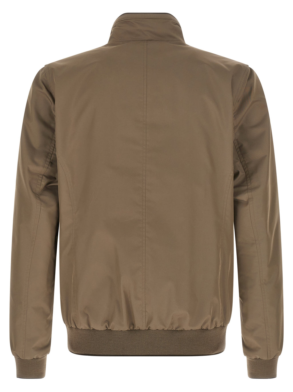 Beige Polyester Bomber