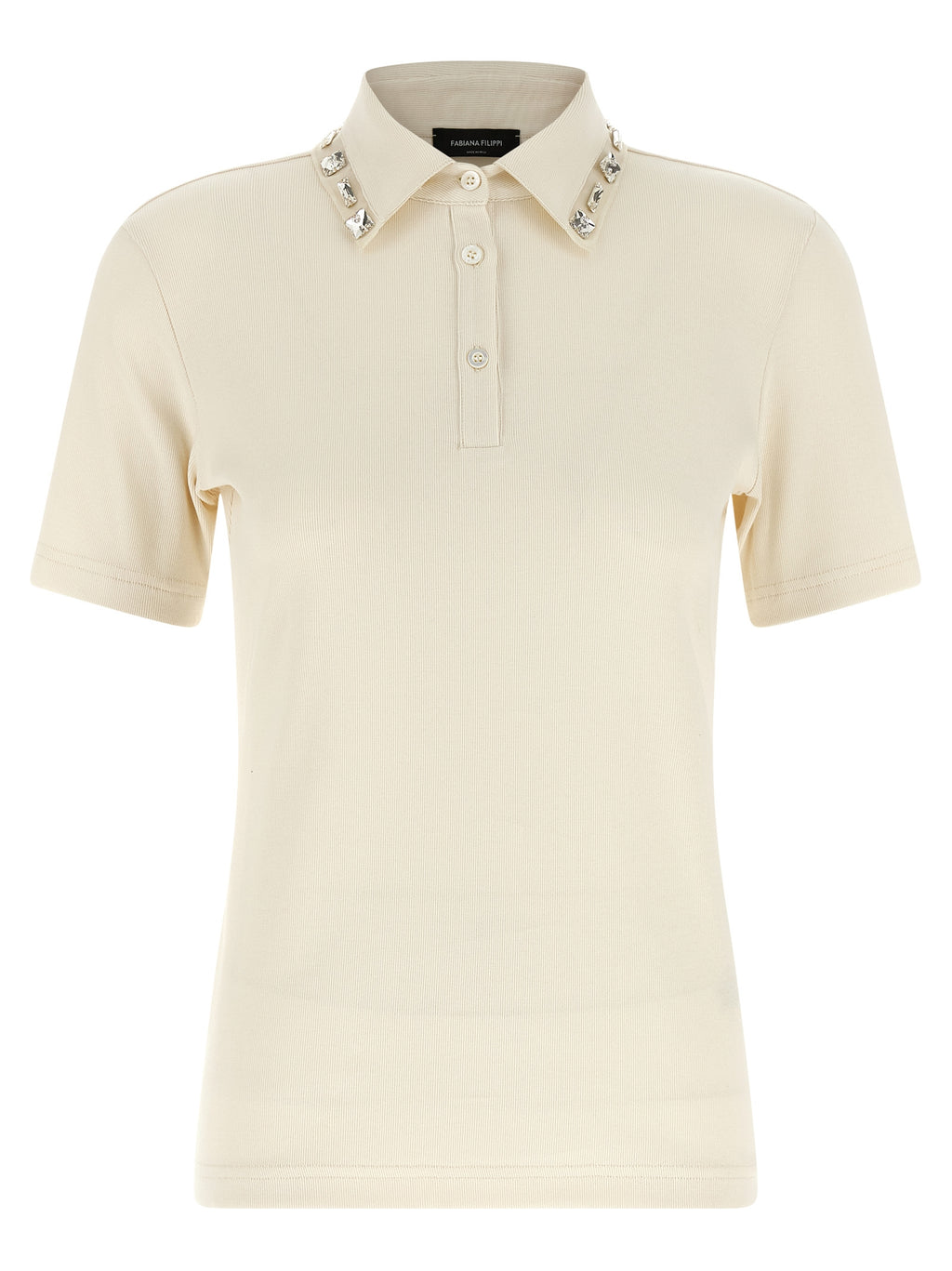 Beige Cotton Polo Shirt