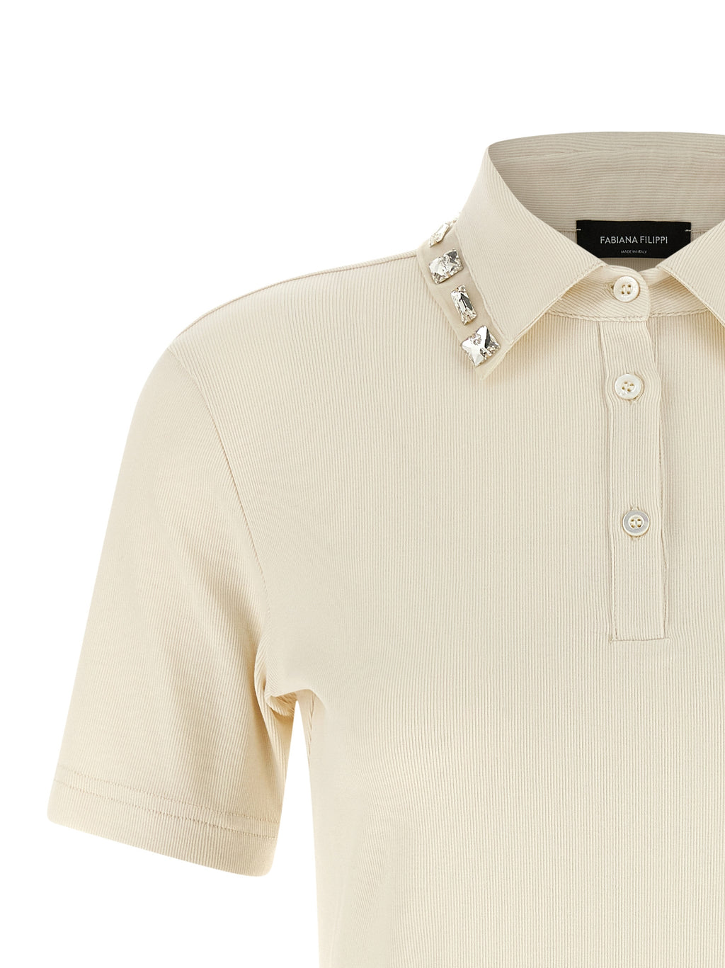 Beige Cotton Polo Shirt