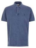Blue Cotton Polo Shirt