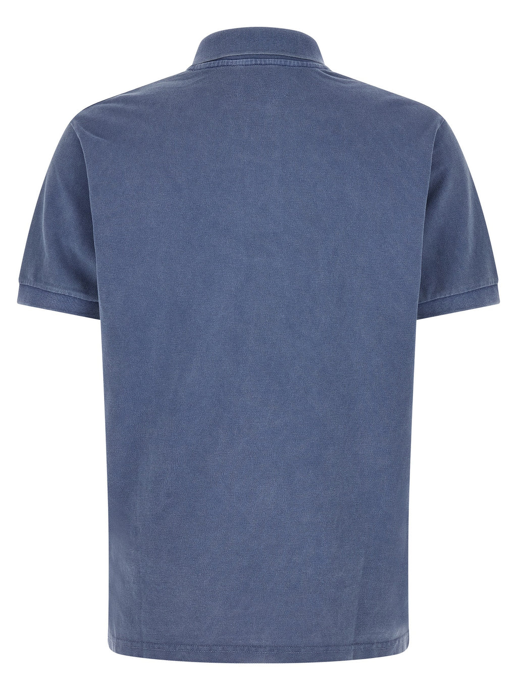 Blue Cotton Polo Shirt