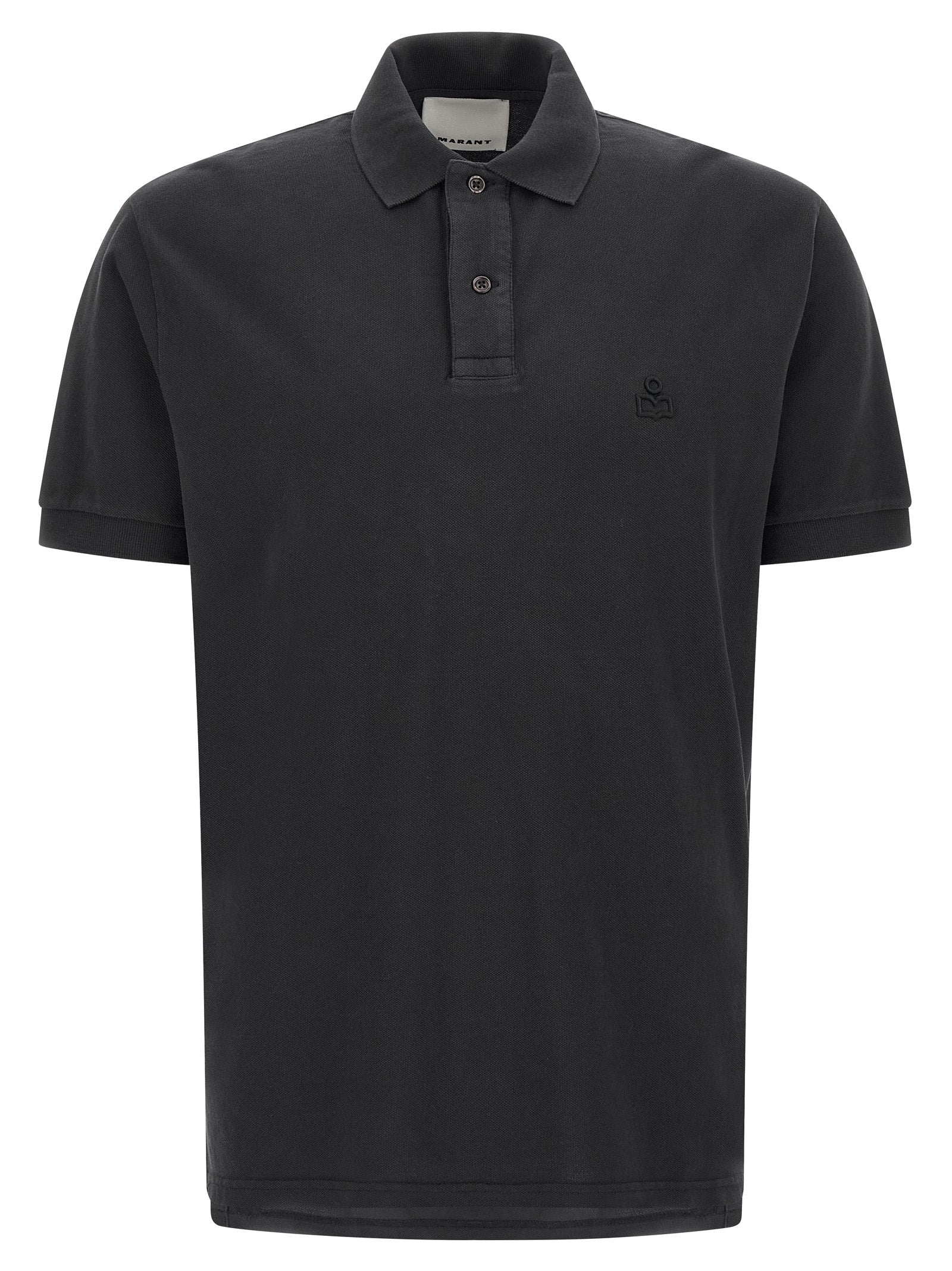 Black Cotton Polo Shirt