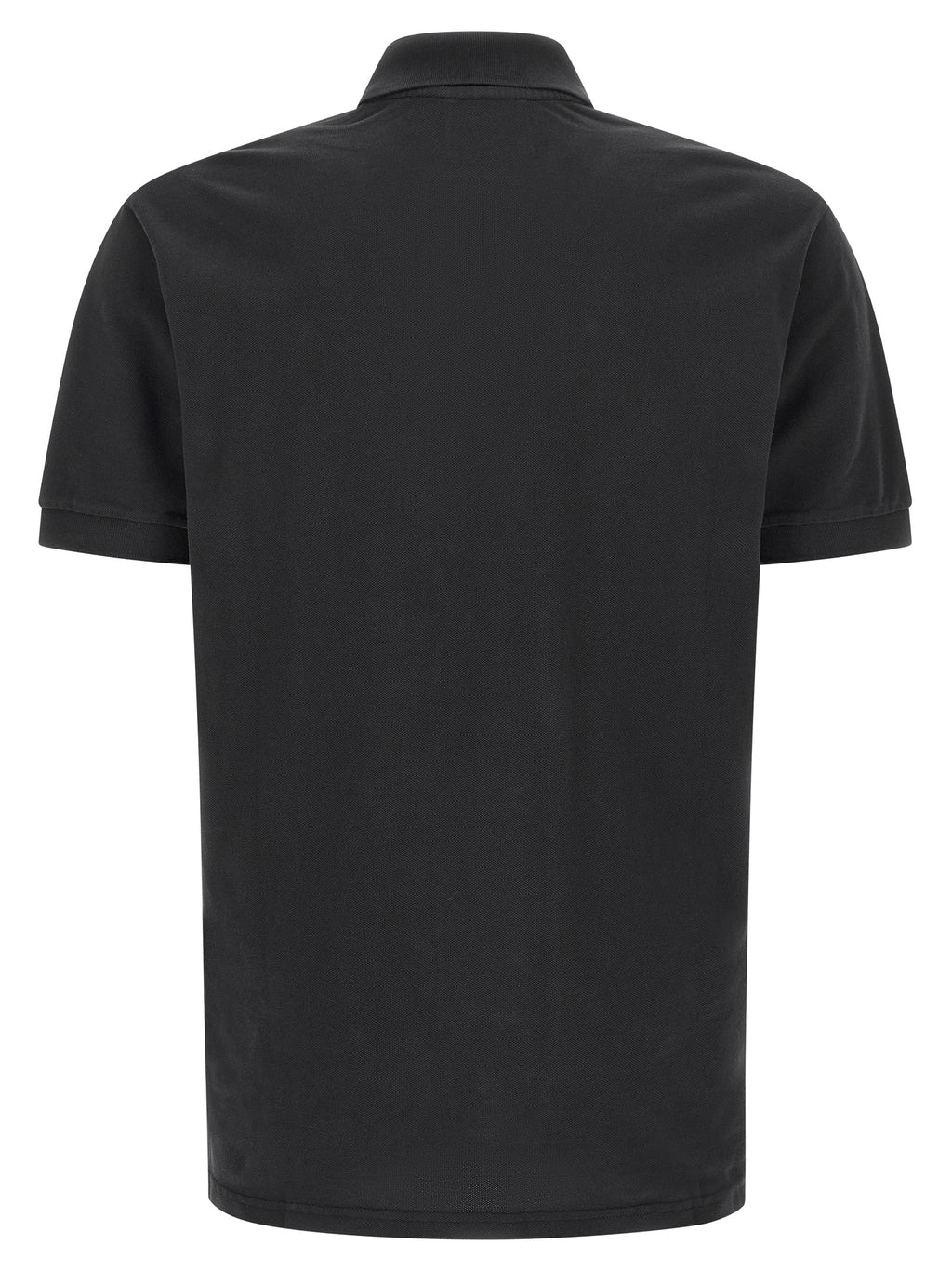 Black Cotton Polo Shirt