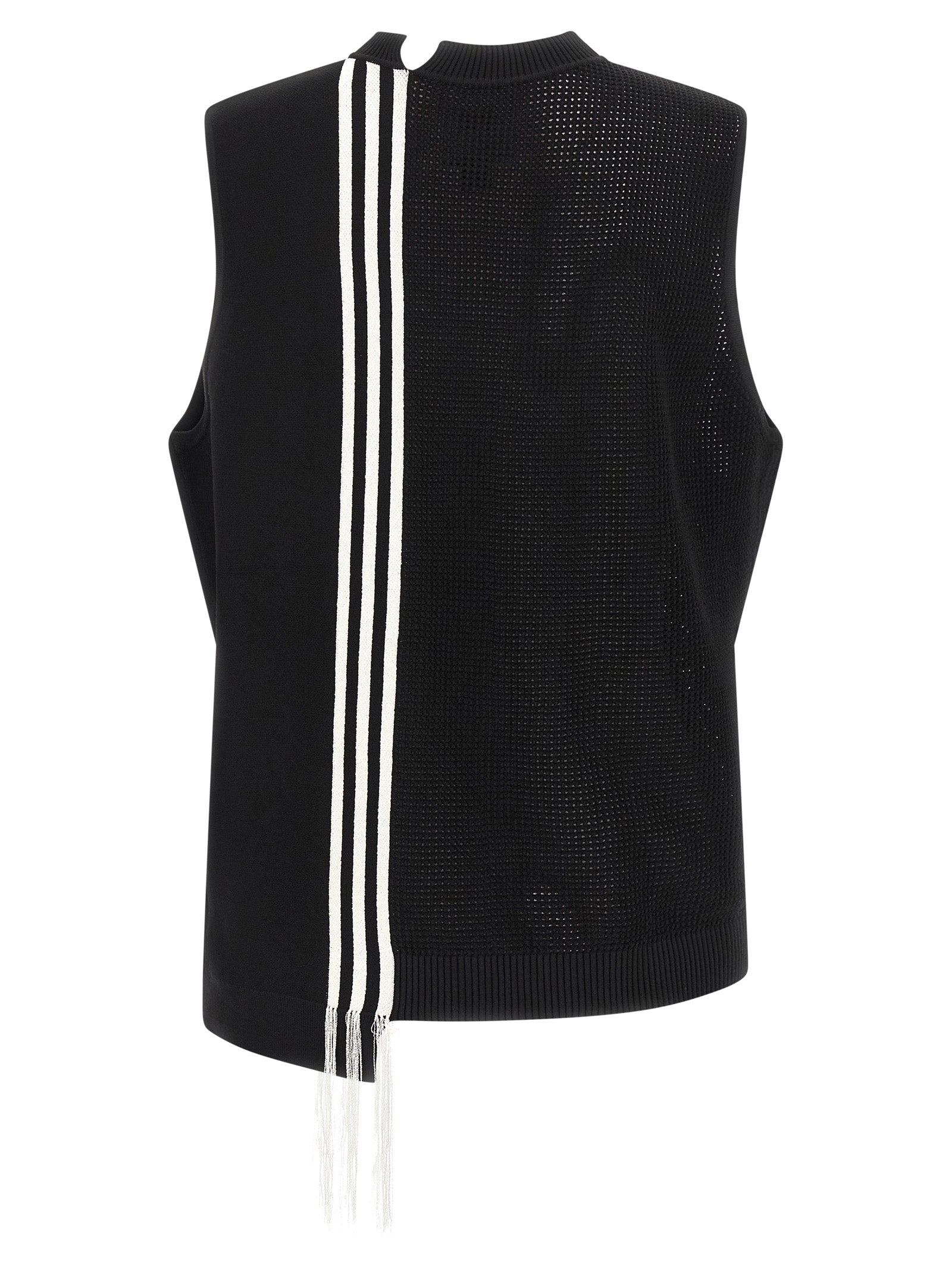 Black Rayon Sleeveless Jacket