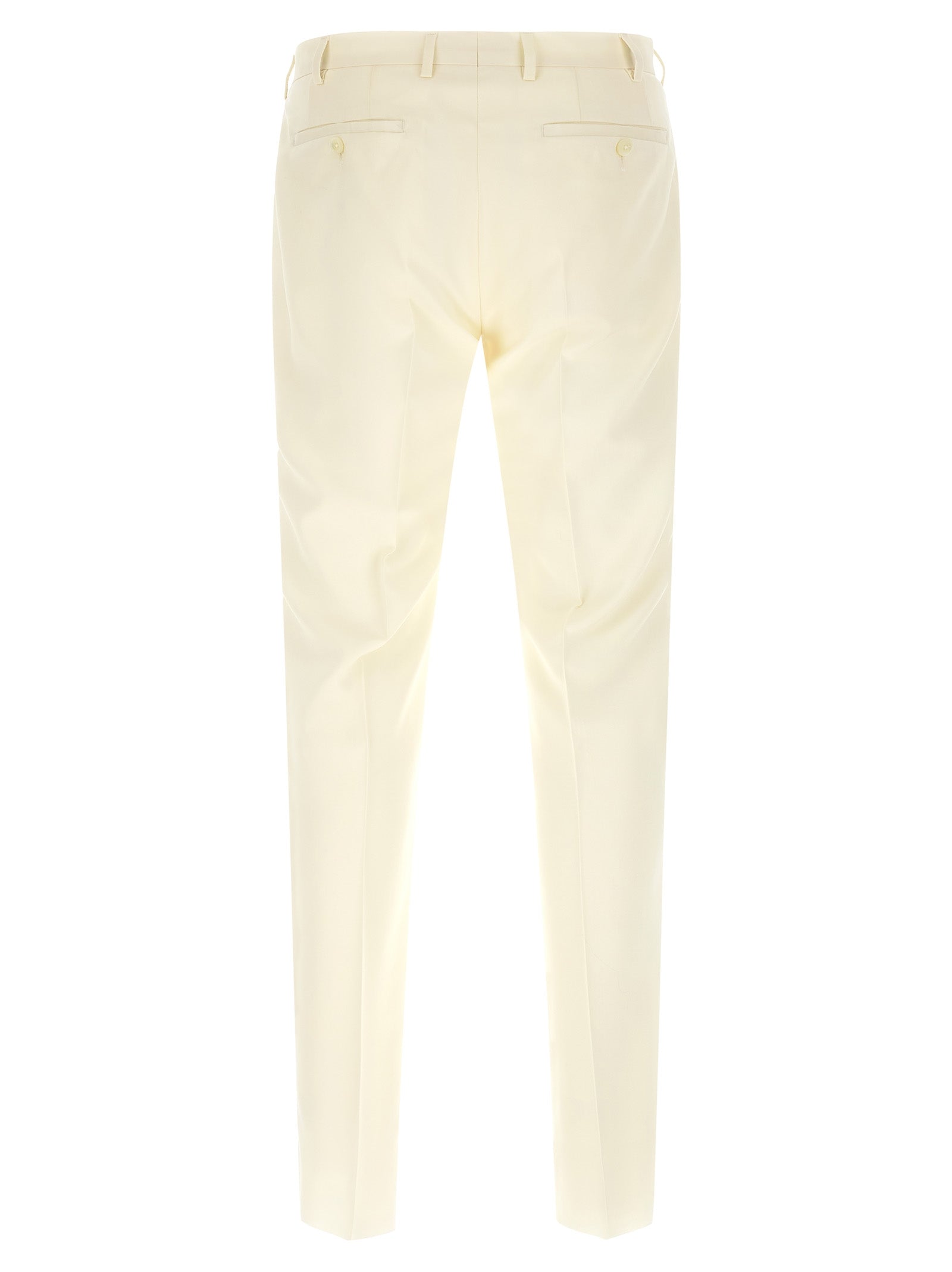 White Wool Two-Piece Suit