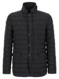 Blue Polyamide Full-Length Jacket